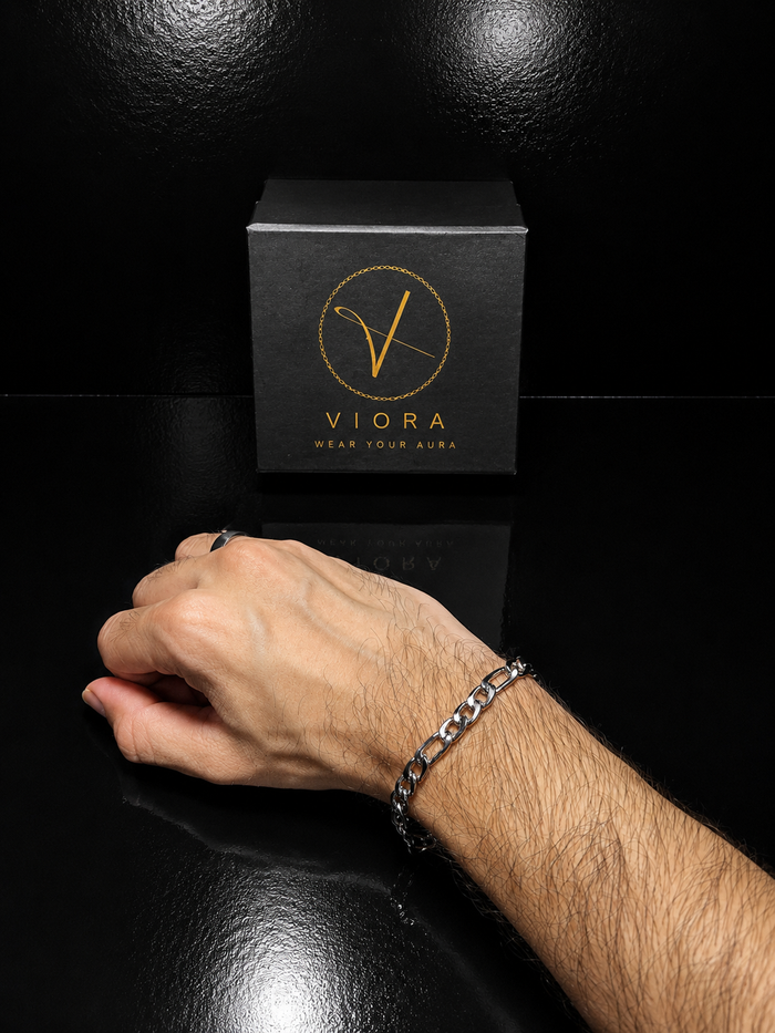 Silver Curb Link Stainless Steel Bracelet | Classic & Polished